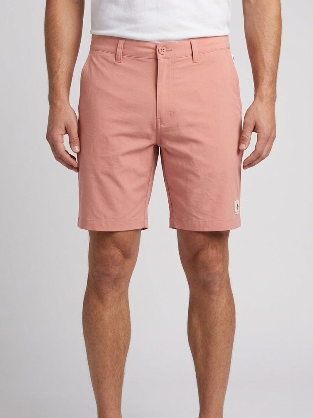 TravisMathew Mens Eco Collection Coral Pink 8" Inseam Shorts 36 Comfortable NWT